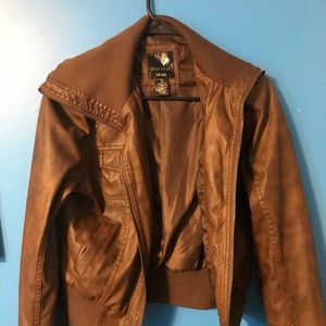 Full Tilt Jackets & Coats - Brown leather jacket Full Tilt Jackets & Coats - Brown leather jacket